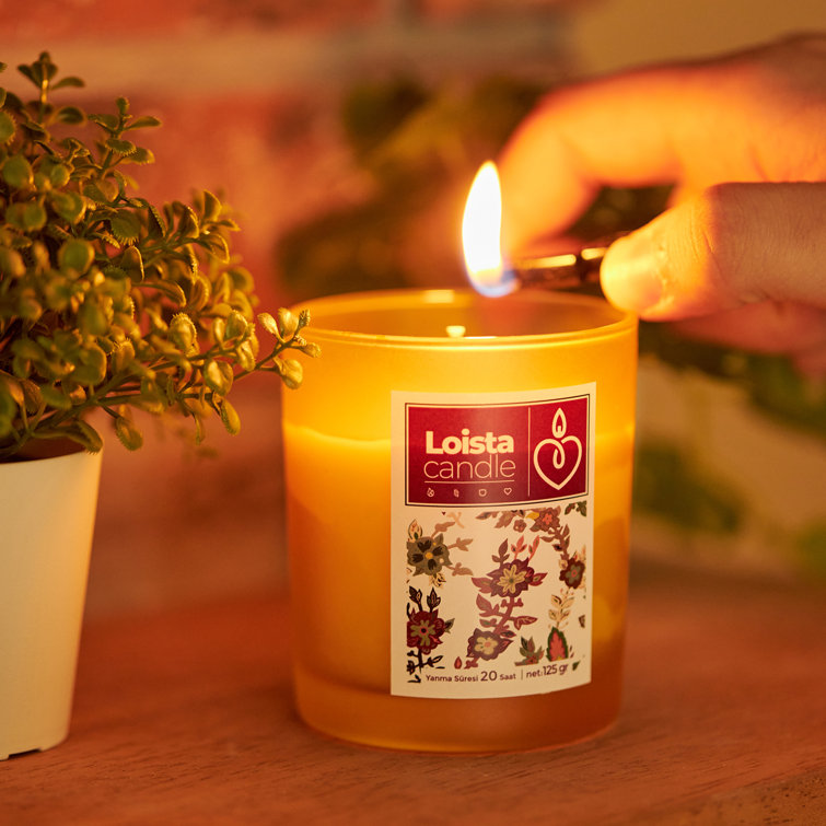 zarify Set Of 4 Colored Scented Glass Candles Wayfair.co.uk